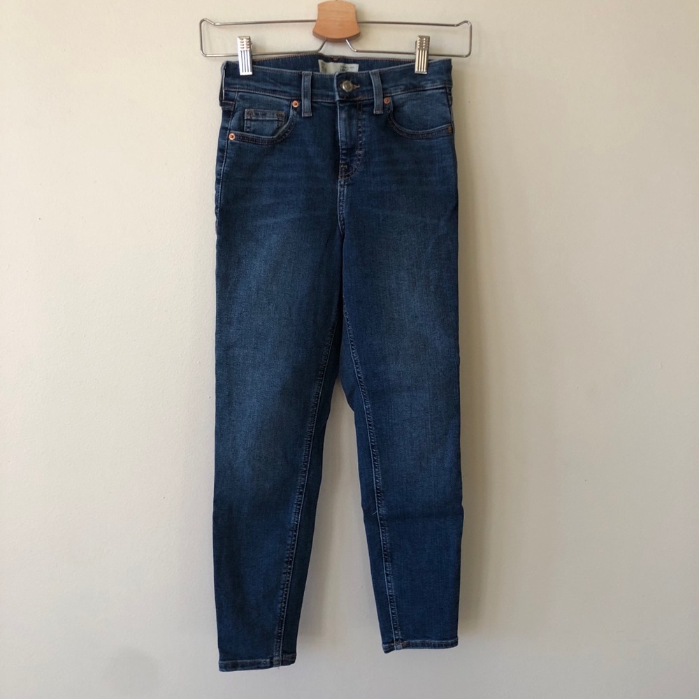 Topshop Petite Jamie Moto Skinny Jeans
